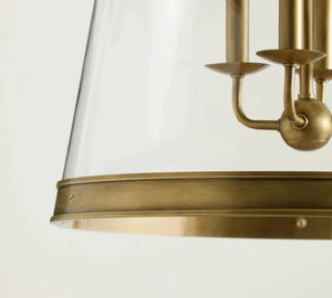 Elizabeth Glass Tapered Pendant (18") - Arialamps