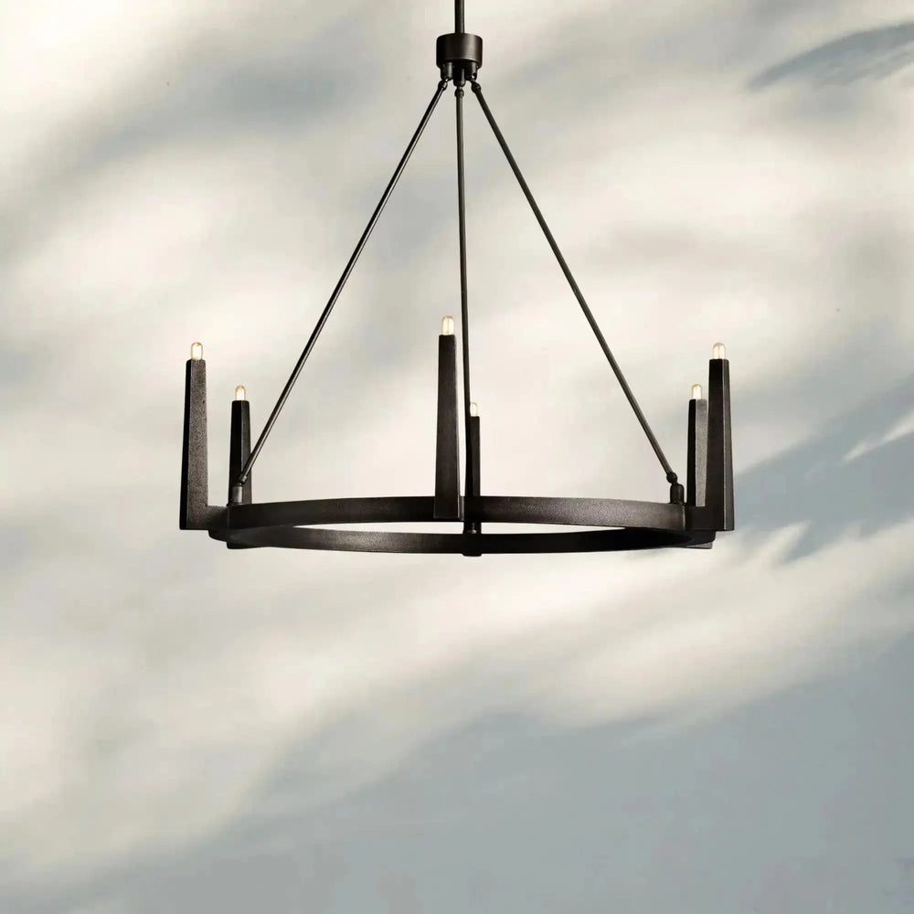 Emmet Round Chandelier - Arialamps