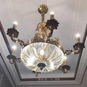 European Style Luxury Crystal Pendant Candle Chandelier for Living Room/Foyer/Entrys/Hallwayr - Arialamps