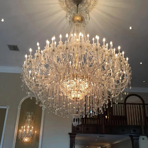 Extra Large Classic Traditional Crystal Chandelier 60/72/90 Lights for Showroom, Foyer , Wedding Hall - Arialamps