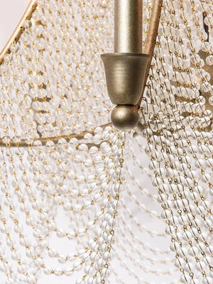 Extra Large European Crystal Beaded Chandelier Candle Light for Stairs / Duplex / Villa - Arialamps