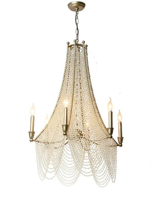 Extra Large European Crystal Beaded Chandelier Candle Light for Stairs / Duplex / Villa - Arialamps