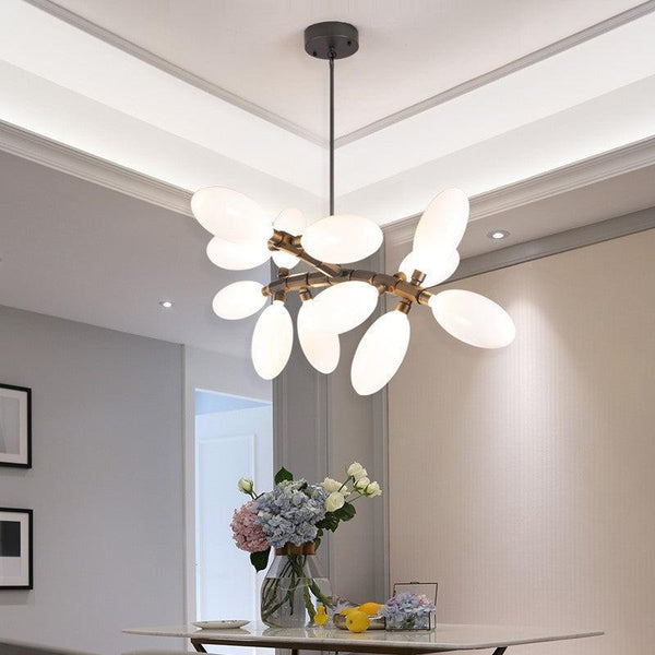 Fashion Grape Artistic Linear Chandelier-chandeliers for dining room,chandeliers for stairw-41.7" L X 20.9" W X 32.7" H-Black-Arialamps