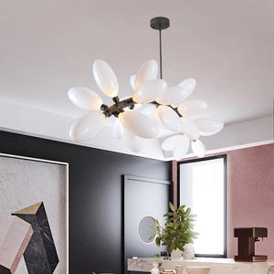Fashion Grape Artistic Linear Chandelier-chandeliers for dining room,chandeliers for stairw-42.1" L X 23.2" W X 23.6" H-Black-Arialamps