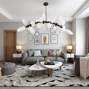 Fashion Grape Artistic Linear Chandelier-chandeliers for dining room,chandeliers for stairw-Arialamps