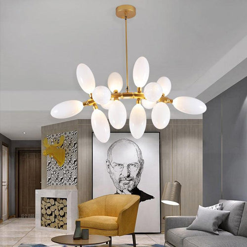 Fashion Grape Artistic Linear Chandelier-chandeliers for dining room,chandeliers for stairw-41.7" L X 20.9" W X 32.7" H-Gold-Arialamps