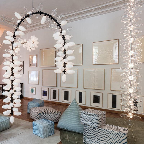 Fashion Vertical Long Grape Chandelier-chandeliers for dining room,chandeliers for stairw-Arialamps