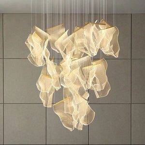 Flame Branch Chandelier-chandeliers for dining room,chandeliers for stairways,chandeliers for foyer,chandeliers for bedrooms,chandeliers for kitchen,chandeliers for living room-Arialamps