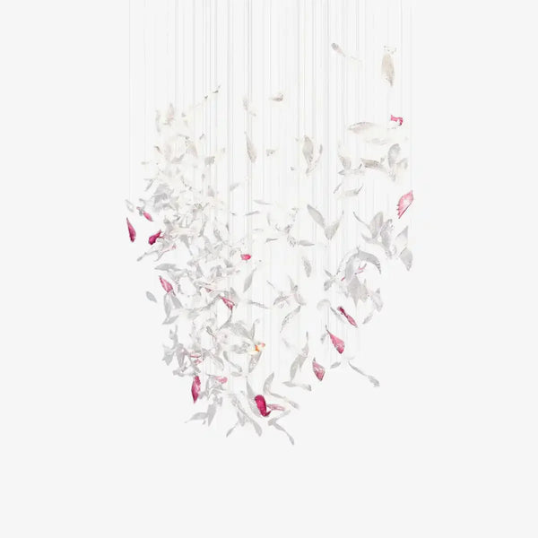 Flying Glass Feather Chandelier - Arialamps