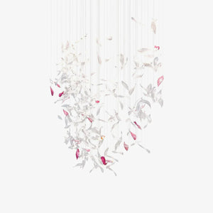 Flying Glass Feather Chandelier - Arialamps
