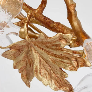 Folio Branch Brass Chandelier-chandeliers for dining room,chandeliers for stairways,chandeliers for foyer,chandeliers for bedrooms,chandeliers for kitchen,chandeliers for living room-Arialamps