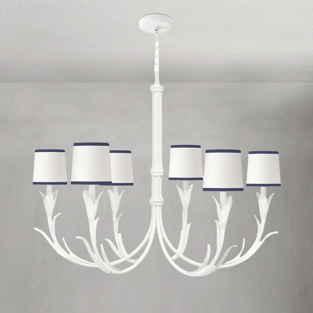 Fontara Dark Blue Reed Chandelier - Arialamps