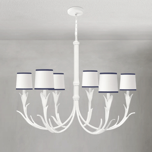 Fontara Dark Blue Reed Chandelier - Arialamps