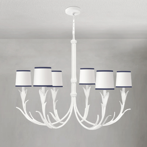 Fontara Dark Blue Reed Chandelier - Arialamps