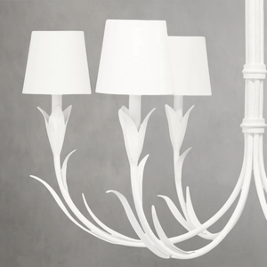 Fontara White Reed Chandelier - Arialamps