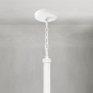 Fontara White Reed Chandelier - Arialamps