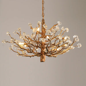 Gemstone Branch Chandelier with Artistic Design for Bedroom or Living Room-Chandeliers-Arialamps
