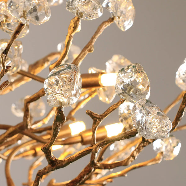 Gemstone Branch Chandelier with Artistic Design for Bedroom or Living Room-Chandeliers-Arialamps
