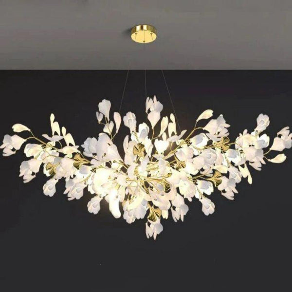 Ginkgo Branch Chandelier-chandeliers for dining room,chandeliers for stairways,chandeliers for foyer,chandeliers for bedrooms,chandeliers for kitchen,chandeliers for living room-Arialamps