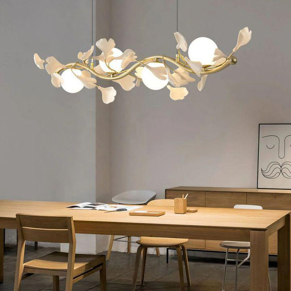 Ginkgo Glass Chandelier-chandeliers for dining room,chandeliers for stairways,chandeliers for foyer,chandeliers for bedrooms,chandeliers for kitchen,chandeliers for living room-Arialamps