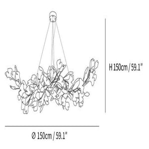 Ginkgo Luxury Chandelier Style F-chandeliers for dining room,chandeliers for stairways,chandeliers for foyer,chandeliers for bedrooms,chandeliers for kitchen,chandeliers for living room-Arialamps