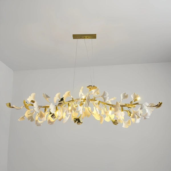 Ginkgo Luxury Linear Chandelier Style C-L 47.2″(120cm) x W 17.7″(45cm) x H 15.7″(40cm) (G9*10)-