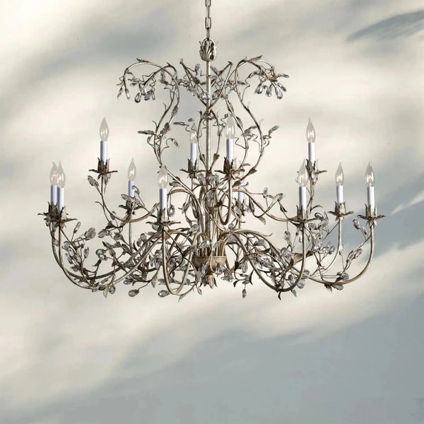 Gothic Claudette 12 - Light Round Chandelier - Arialamps