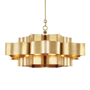 Grand Lotus Large Black Chandelier - Arialamps