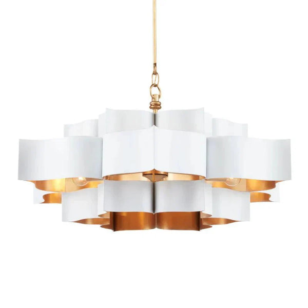 Grand Lotus Large Black Chandelier - Arialamps