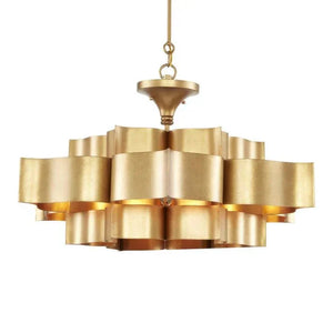 Grand Lotus Large Black Chandelier - Arialamps