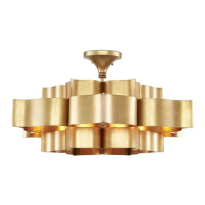 Grand Lotus Large Black Chandelier - Arialamps