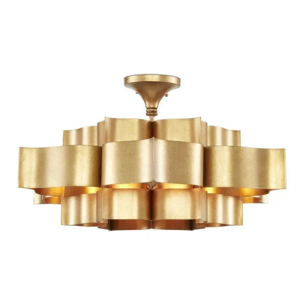 Grand Lotus Large Black Chandelier - Arialamps