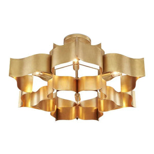 Grand Lotus Large Black Chandelier - Arialamps