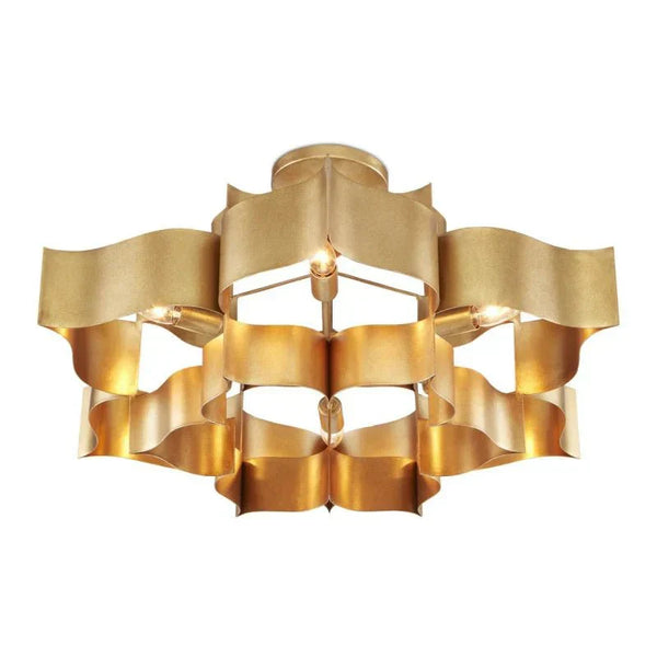 Grand Lotus Large Black Chandelier - Arialamps