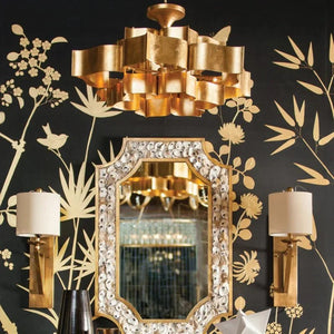 Grand Lotus Large Black Chandelier - Arialamps