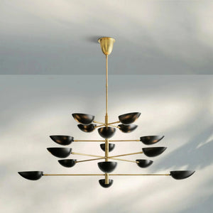 Graphica Chandelier 38" 73'' - Arialamps