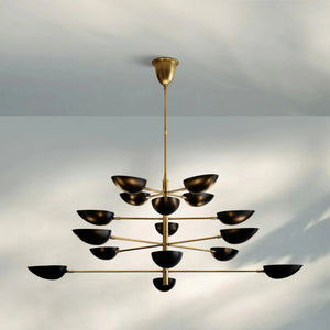 Graphica Chandelier 38" 73'' - Arialamps