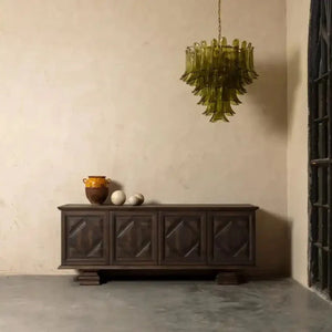 Green Petalo Murano Chandelier - Arialamps