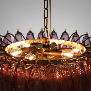 Hand Blown Tier Glass Large Murano Chandelier 24"31"40"