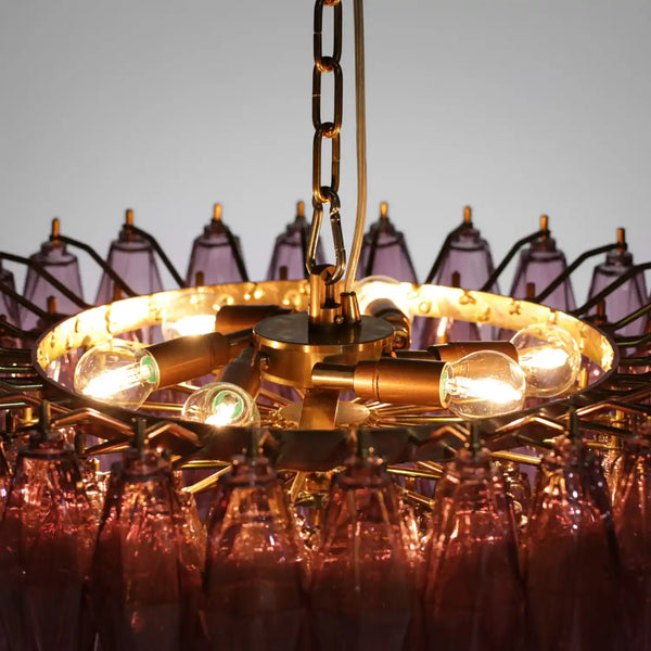 Hand Blown Tier Glass Large Murano Chandelier 24"31"40"