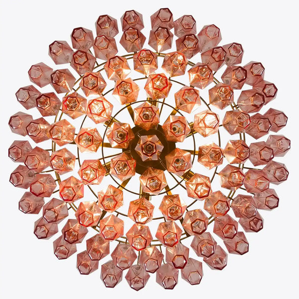 Hand Blown Tier Glass Large Murano Chandelier 24"31"40"