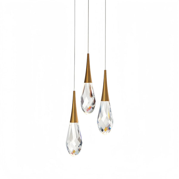 Hibiscus LED Multi Light Pendant Light Round Chandelier - Arialamps