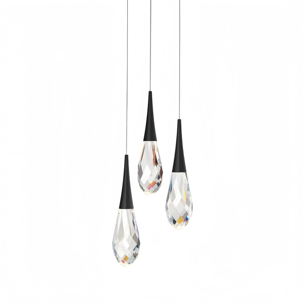 Hibiscus LED Multi Light Pendant Light Round Chandelier - Arialamps