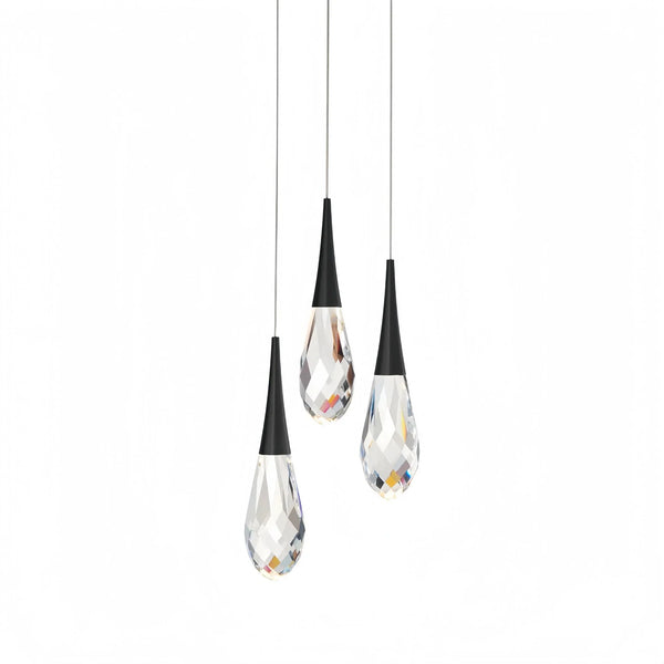Hibiscus LED Multi Light Pendant Light Round Chandelier - Arialamps