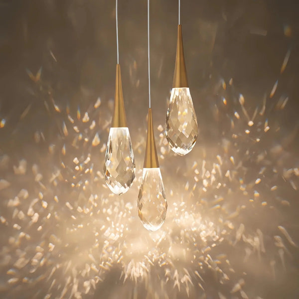 Hibiscus LED Multi Light Pendant Light Round Chandelier - Arialamps