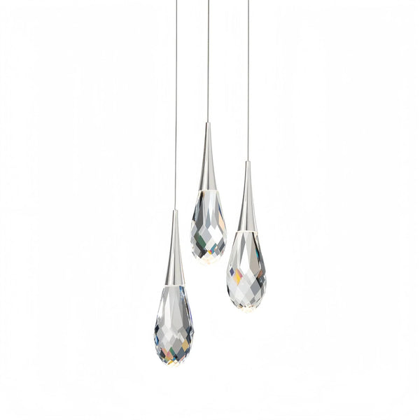 Hibiscus LED Multi Light Pendant Light Round Chandelier - Arialamps