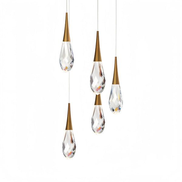 Hibiscus LED Multi Light Pendant Light Round Chandelier - Arialamps
