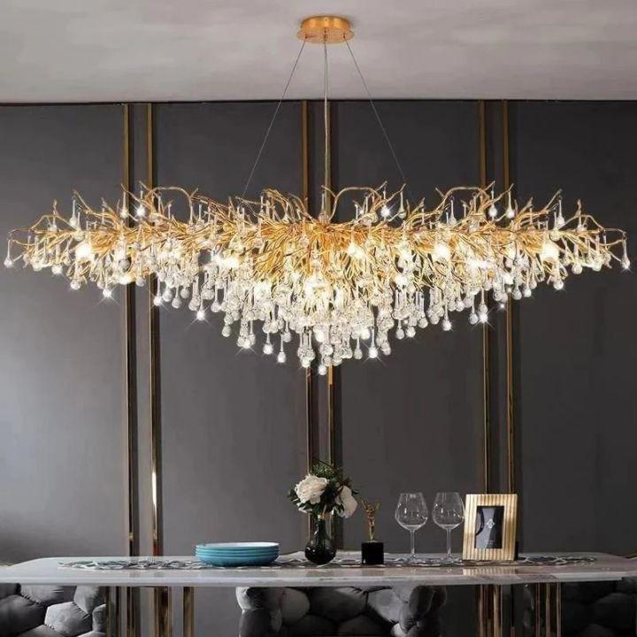 Kairos Dining Room Branch Chandelier-chandeliers for dining room,chandeliers for stairways,chandeliers for foyer,chandeliers for bedrooms,chandeliers for kitchen,chandeliers for living room-L160cm(L63")-Arialamps