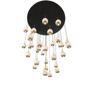 Kimma Lights Round LED Chandelier-Chandelier-Arialamps