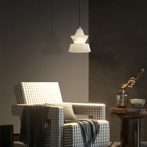 Koltin Lab Small Alabaster Coffee Table Pendant, Modern Pendant Light Besides Bed Chandelier Kevin Studio Inc